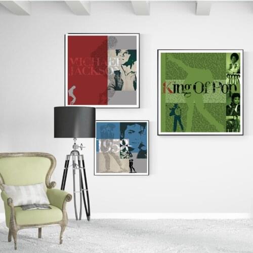 Modern Style MJ Tribute Souvenir Canvas Painting Poster Print Wall Art Pictures For LivingRoom Bedroom DinningRoom Vintage Decor