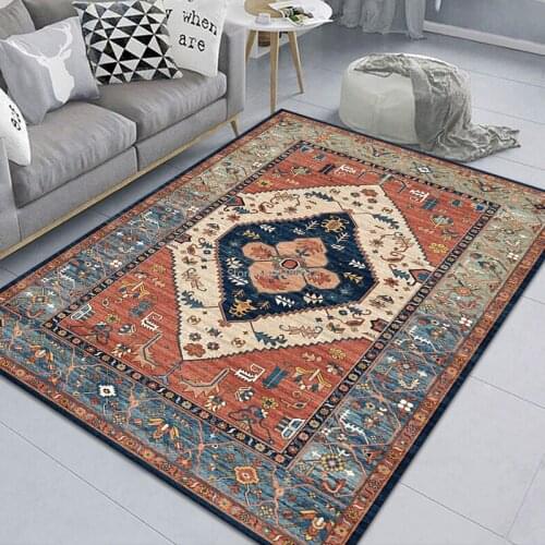 Modern Gold Diamond Velvet Rectangular Living Room Coffee Table Sofa Carpet Bedroom Bedside Entrance Hall Entrance Mat Custom