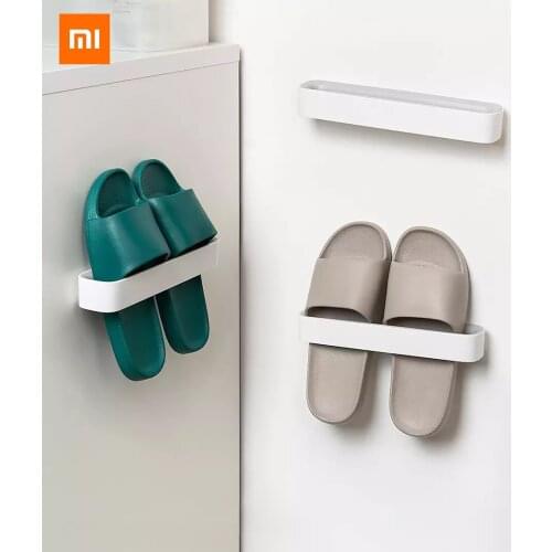 2021 Xiaomi Youpin Non-marking sticker wall-mounted household storage shoe rack white 3 packs strong load-bearing