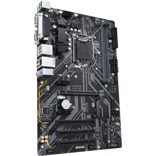 Intel H310 ultra-durable motherboard equipped with Gigabyte 8118 gaming network, built-in PCIe Gen2 X2 M.2 slot
