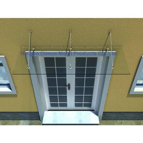 Dimon high quantity glass canopy SS304 / door awning bracket SS304 bracket door awning bracket glass canopy fittings DM-YP 001-3