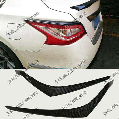 Carbon fiber Tail light Eyelids Eyebrows Cover for Nissan Altima Teana 2013 2014 2015