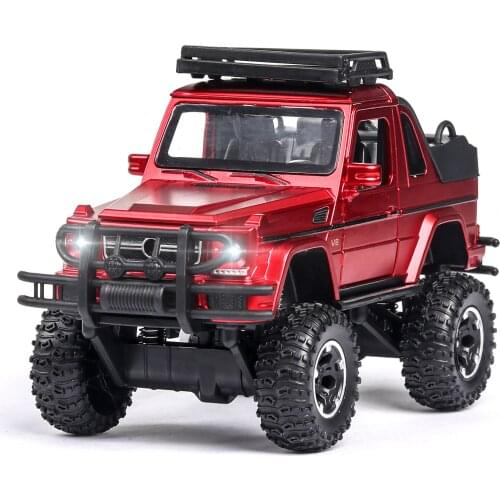 1:32 High Simulation Four-wheel Drive Metal G500 Alloy Childrens Toy Convertible Off-road Vehicle Model Ornaments