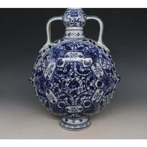 4 Antique MingDynasty porcelain vase, Blue & white flowers bottle 3,Hand-painted crafts,Collection&Adornment,Free shipping