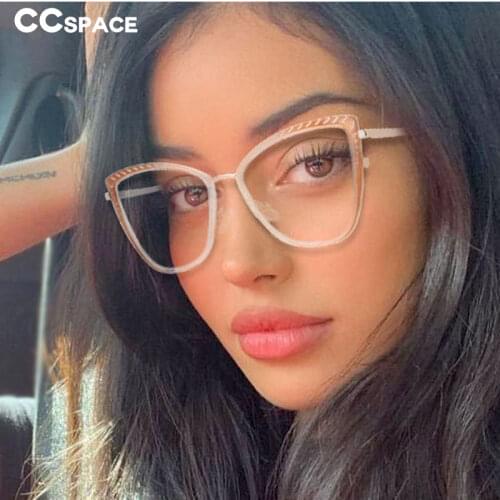 53192 For Lady Sexy Cat Eye Anti Blue Light Glasses Frames Women Fashion Computer Eyeglasses