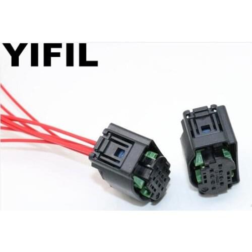 8 Pin/Way Lane Change Assist Controller Connector ACC Radar Module Probe Plug With Cable Pigtail For Audi Volkswagen 4F0972708