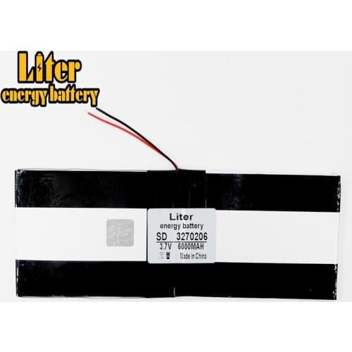Large capacity 3270206 3.7V tablet battery 6000mah each brand tablet universal rechargeable lithium batteries