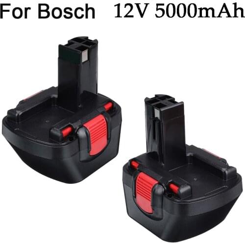 Ni-CD 12V 5000mah 5.0Ah Rechargeable Battery for Bosch BAT043 BAT045 BAT046 BAT120 BAT139 Drill GSR12VE-2 PSR12VE-2 2607335273