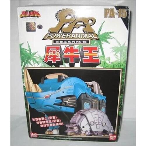 BANDAI Super Sentai Power Animal PA-15 Action Figure Toys Collection Anime Jungle Force Transformation Robot Toy Kids Gift Blue