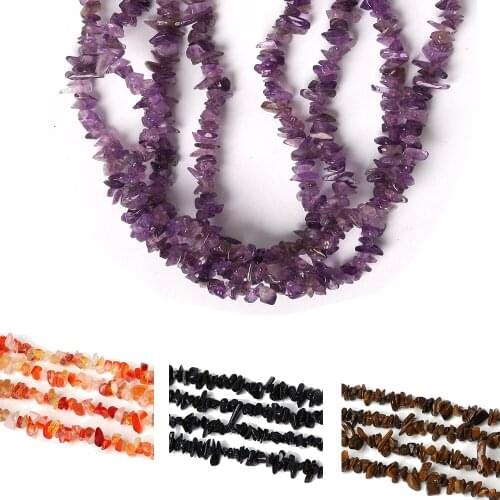 Hot DIY Bracelets Necklaces 38/87CM Multicolor Freeform Chips Natural Stone Beads Irregular Shape For Jewelry Making