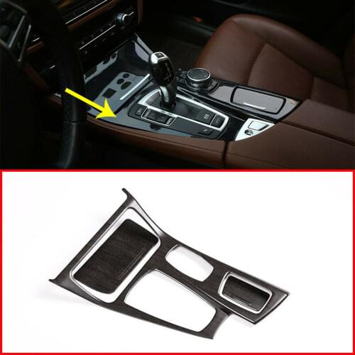 Oak Wood Center Console Gear Shift Cover Trim For BMW 5 Series F10 525li 2014-17