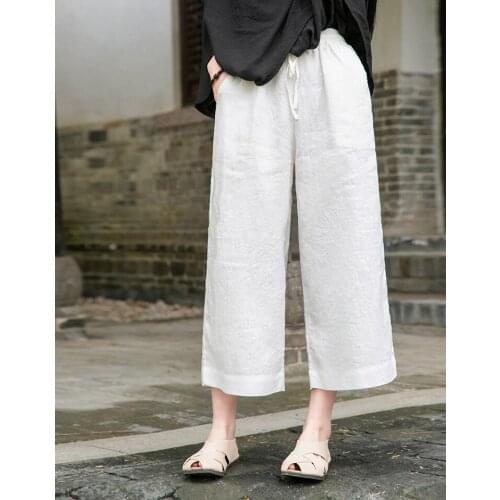 Dochamloe Women's Linen Trousers