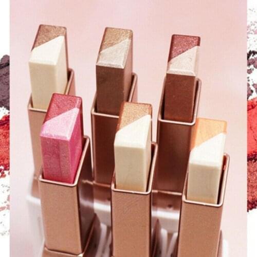 Two-tone Eyeshadow Lazy Eyeshadow Stick Easy To Color Gradient New Design Waterproof Lasting Eye Shadow Stick Cosmetic