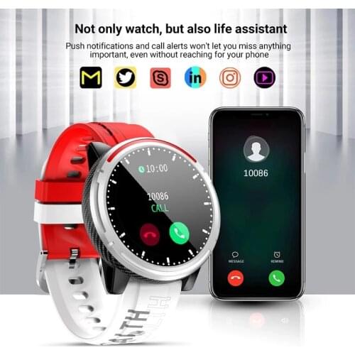 GEJIAN Smart Watch Bluetooth Call Men Women sports Fitness Tracker Heart Rate Monitor Blood Pressure Smartwatch IP67 Waterproof