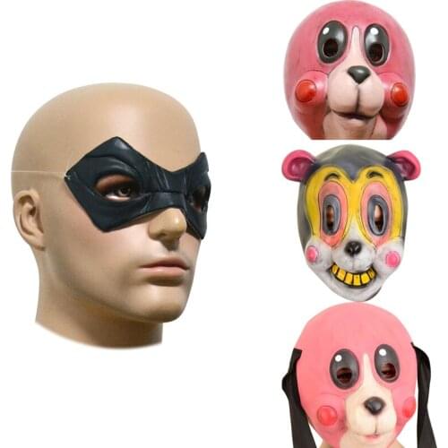 Umbrella Academy Cosplay Mask Hazel Cha Cha Latex Headwear Funny Novelty Animal Cosplay Props 2020 New TV Carnival Party Props