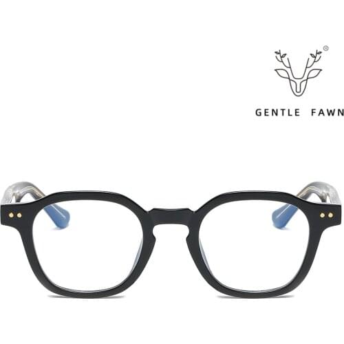 K9018 Acetate square eyeglasses frame with prescription lenses anti radiation unisex eyewear