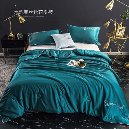 Summer Washable Tencel Air Conditioner Is Summer Cool By Ice Silk Summer Quilt Double Tencel Summer Thin Quilt