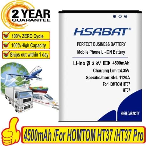 Top Brand 100% New 4500mAh Battery for HOMTOM HT37 HOMTOM HT37 Pro in stock