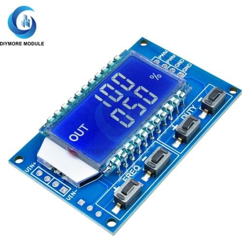 1Hz-150Khz Signal Generator PWM Board Module Pulse Frequency Duty Cycle Adjustable Module LCD Display 3.3V-30V 1Hz - 150Khz