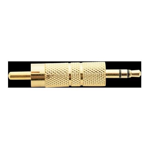 20pcs/lot 3.5mm Male Mono Jack to AV RCA Male Audio Video Converter Adapter Gold Plated extension Connector Plug for speakers