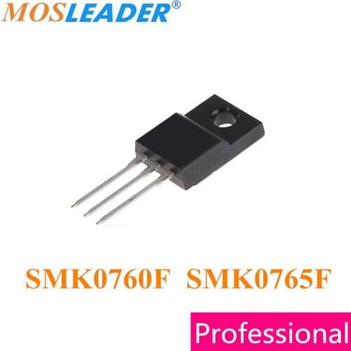 Mosleader SMK0760F SMK0765F TO220F 100PCS SMK0760 MK0765 7A 600V 650V N-Channel Made in China High quality Mosfets