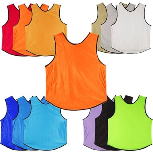 Men Children Soccer Team vest 100% Polyester Basketball Jersey Breathable Team Sports Vest Training Bibs