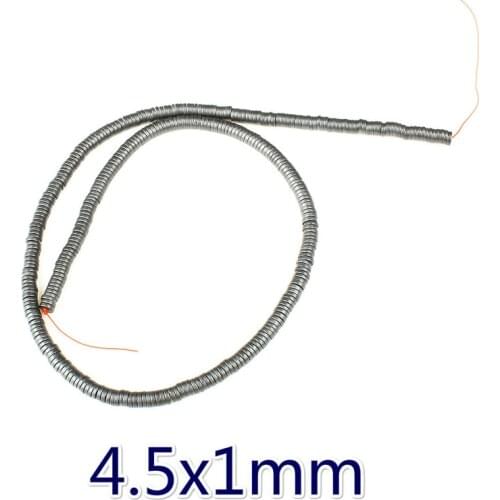 Natural Hematite Magnet Beads Vacuum Plating Round Hematite Beaded DIY Handmade Bracelet Necklace Accessories