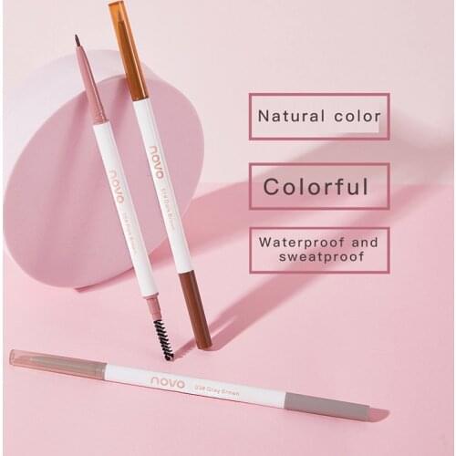 NOVO Super Fine Eyebrow Pencil Pen Natural Long-lasting Waterproof Sweat-proof Eyebrow Pen Eyes Make Up Female Cosmetics TSLM