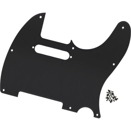 NEW Metal Tele Guitar Pickguard Scratch Plate Anodized Black with Screws for Tele Guitar Parts