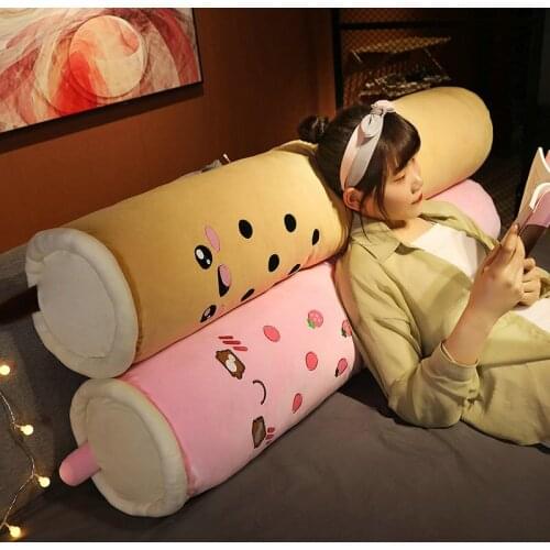 100/130/150cm Real-Life Bubble Cup Cloth Long Pillow Kawaii Fruit Milk Tea Plush Toys Soft Sleeping Cushion Stuffed Gift