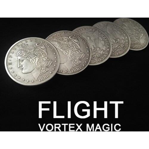 FLIGHT by Michael Afshin & Vortex Magic Coin Magic Tricks Appear/Vanish Magia Magician Accessory Close Up Illusion Props Gimmick