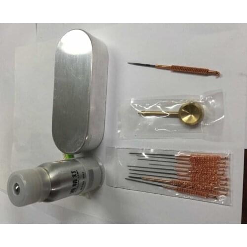 Full set of acupuncture massage needles fire needle box locator and alcohol burner