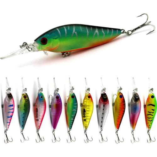 1PCS Diving Depth Fishing Tackle Minnow Fishing Lures 11.7G 11CM 4# Hooks 3D eyes Bait Crankbait Wobbler Pesca Lure
