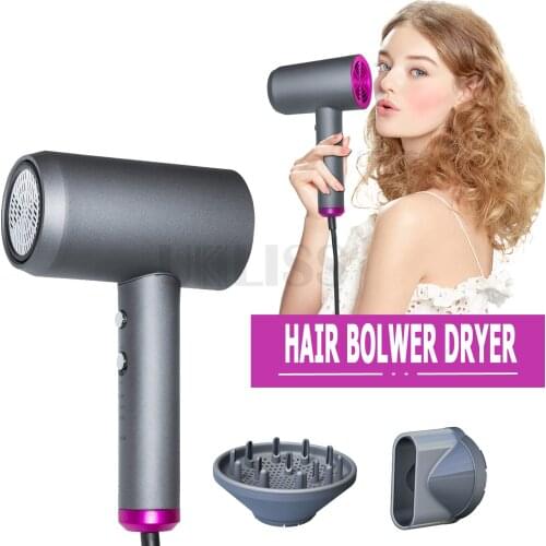 Professional Hair Dryer Speed Hairdryer Negative Ionic Hot &Cold Wind Blow Blower Household Travel Portable Hair Dryer