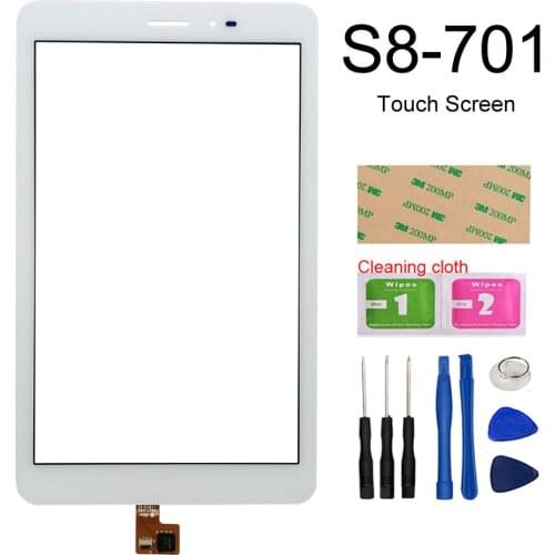 S8-701 Screen For Huawei Mediapad T1 8.0 3G S8-701u / Honor Pad T1 S8-701 Touch Screen Digitizer Glass Panel