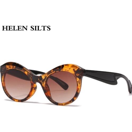 Fashion Cat eye Sunglasses Women Men Brand Designer Retro Round Lens Sun Glasses Female Vintage Unique Leopard Shades Eyewear