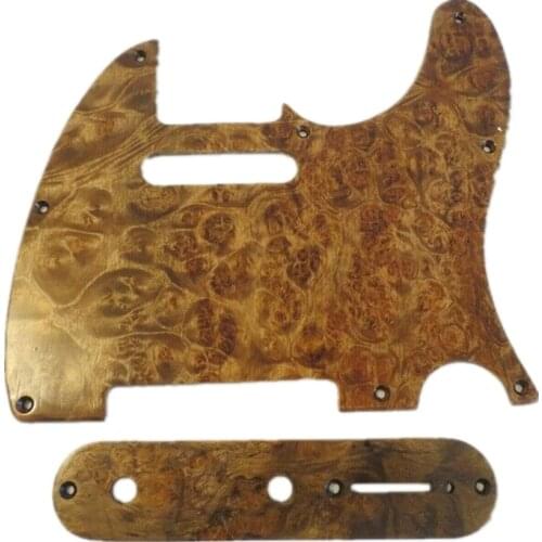 5pcs (Maple wood+rosewood) Tele Style Guitar Pickguard 3 Ply for Telecaster #4436