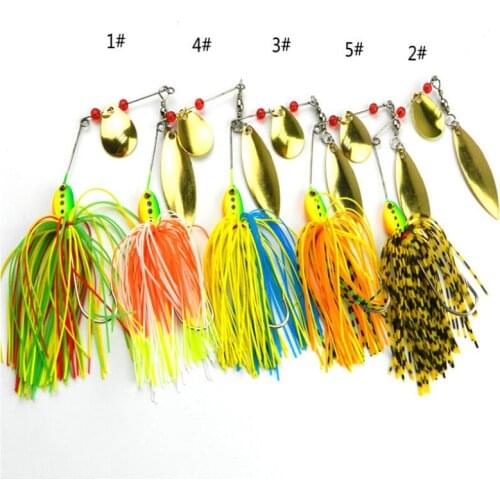 Fishing Hard Spinner Lure Spinnerbait Pike Bass 16.3g/0.57oz Lure Accessories Ocean Boat Fishing