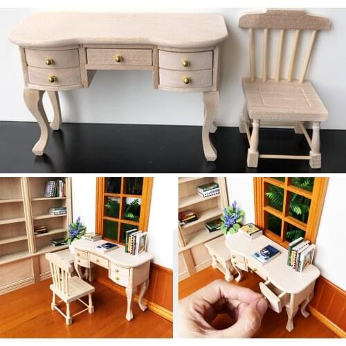 1:12 Scale Dollhouse Furniture Miniature Kids Painting DIY Toys Birthday Christmas Gifts