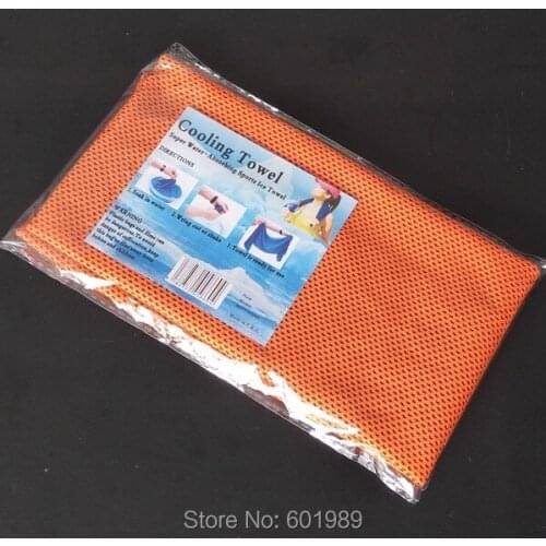 10Pcs Orange Wholesale Cooling Towel Cool Quick-Dry Reusable Ice Towel For Summer Cold Towel