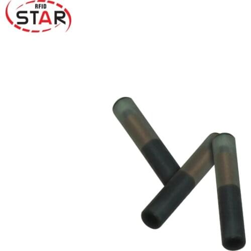 100pcs 2.12*12mm NFC Pet Implantable Animal Microchip RFID tag 13.56mhz chip for Fish dog cat free shipping