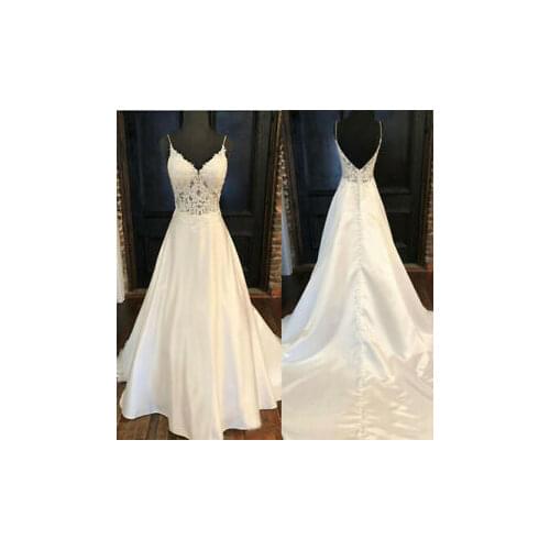 ANGELSBRIDEP Spaghetti Straps Ball Gown Wedding Dresses Sexy See-Through Corset Vestido De Noiva Formal Bridal Gowns
