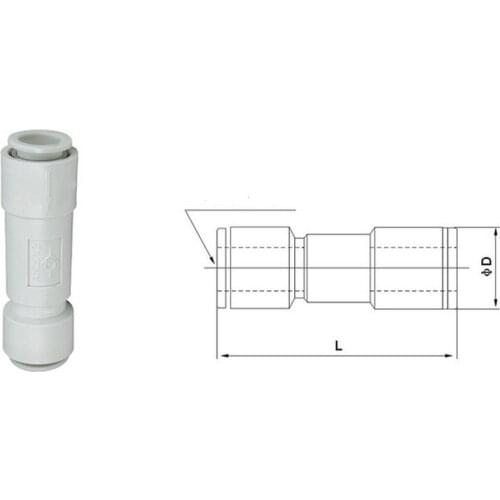 B&N type AKH08-00 (AKH0800) Straight One Way Non Return Check Valves For 8mm OD Tube