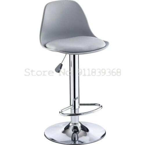 Bar Chair Modern Simple Lift Chair Front Desk Chair Household High Stool Back Chair Rotary Bar Stool Round Stool