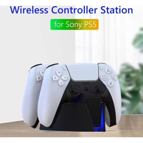 For Sony PlayStation5 PS5 Wireless Controller Dual Charger Charging Cradle Gamepad Desktop Power Station Dock