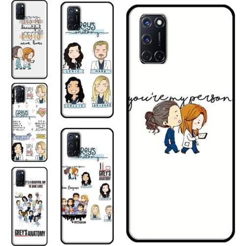 Greys Anatomy You are my person Case For OPPO A9 A5 A53 A31 2020 A52 A72 A15 A83 A91 A93 A5S Find X3 Pro Reno 2 Z Funda
