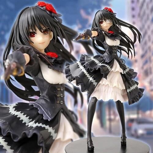 23cm Date A Live Figure Kawaii Girls Pvc Model Tokisaki Kurumi Anime Collection Action Figures Doll Home Decor Birthday Gift