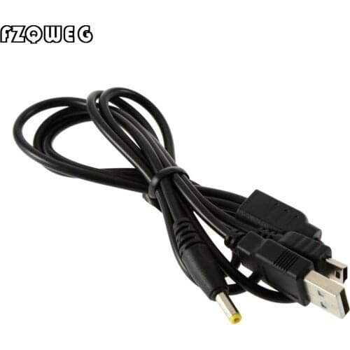 FZQWEG 5 PCS 1.2M Newest Charger Power 2 in 1 USB Data Charge Cable Cord for Sony PSP 2000 3000 Game Console