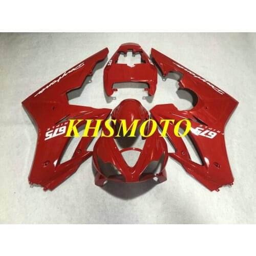 Injection mold Fairing kit for DAYTONA675 05 06 07 08 Daytona 675 2005 2006 2007 2008 Hot red Fairings set+gifts DD15