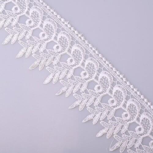 Cusack 15 yards 8.5 cm Off White Lace Trims Ribbon for Garment Dresses Home Textiles Trimmings DIY Applique Sewing Lace Fabric